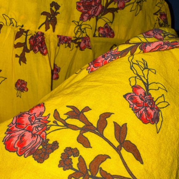 Anthropologie SAISON DE LA FLEUR- Womens Floral Buttondown Blouse Size Medi - Picture 13 of 15